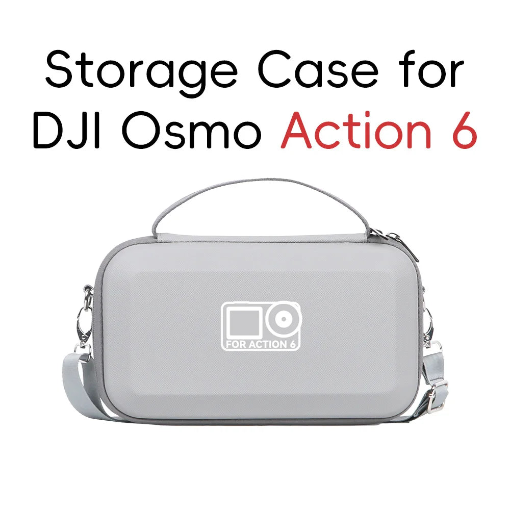 Storage Case For DJI Osmo Action 6 Portable Shoulder Bag Travel Carrying Box For DJI Action 6 Sports Camera Accessories