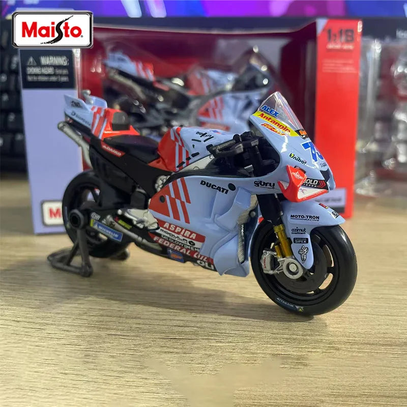 New In Stock Maisto 1:18 Scale Gresini Marquis No.93 202 Motorcycle Alloy Die-Cast Model Custom Children'S Toys Gift Collectible