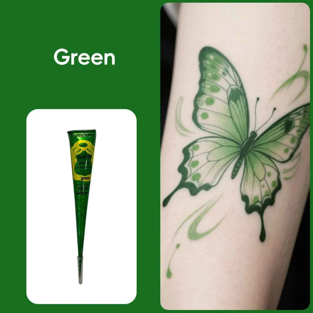 Henna Magic Henna Cones - Vibrant Indian Body Art Paste for Stunning Temporary Tattoos