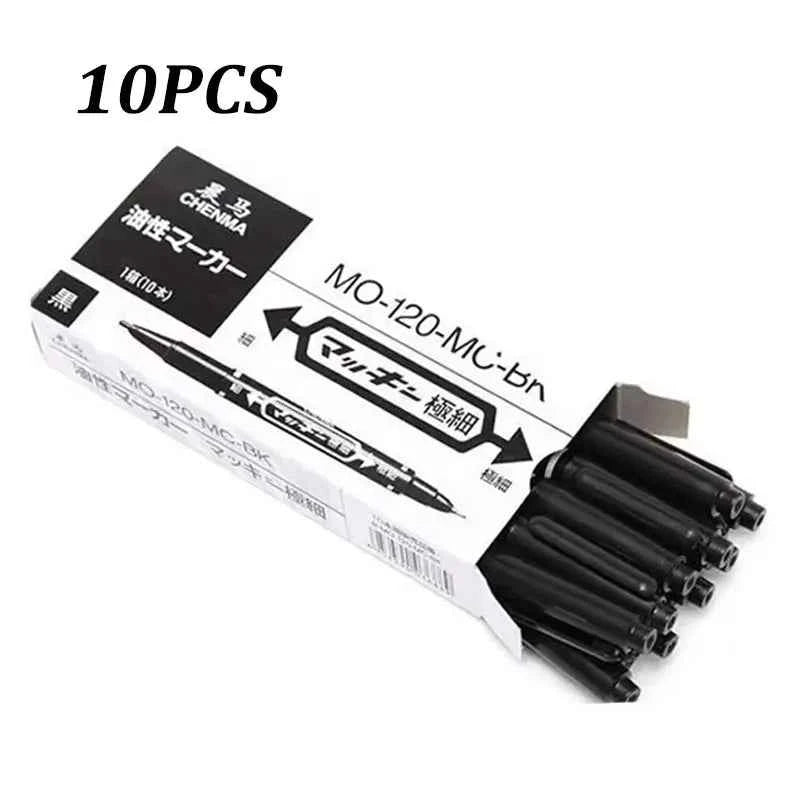 10/5pcs Dual-Tip Tattoo Skin Markers Pen Ink Waterproof Marker Pen Tattoo Supply for Permanent Makeup Life Office Supplies