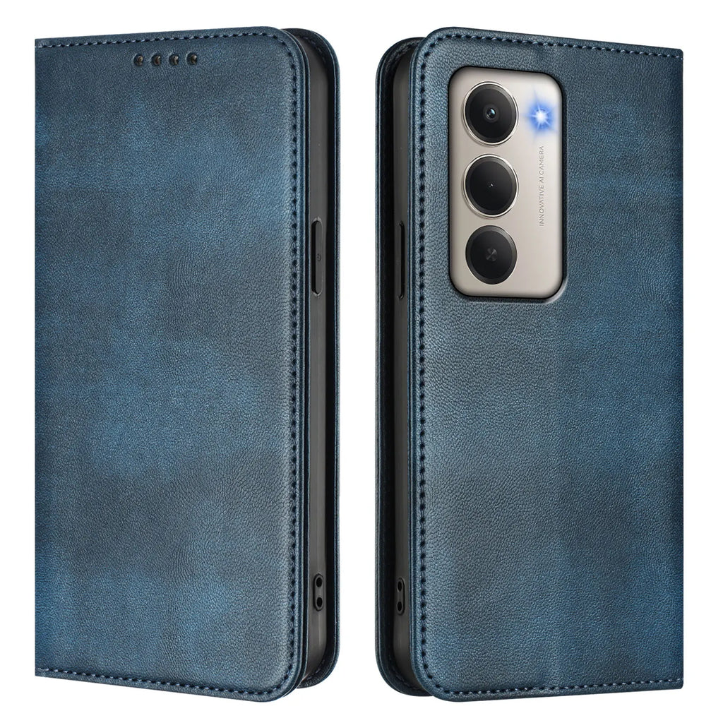 Luxury Leather Wallet Flip Case for Xiaomi Redmi 15/15C & Poco C85 - Magnetic Back Cover
