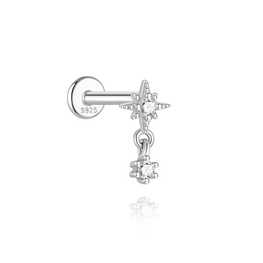 AIDE 925 Sterling Silver 1Pc Mini Shiny Heart/WaterDrop For Women Cartilage Piercing Earring INS Classic Pendant Tassel Gifts The jack market .AU The jack market .AU Jewellery & Chains $ 54 200000226:200006154#26;200001034:361180#1 piece