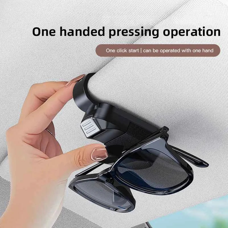 Mirror Style Car Sun Visor Glasses Holder Sunglasses Clip For Peugeot 206 307 308 3008 207 208 407 4008 408 508 2008 5008 301
