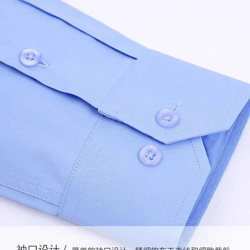 White men's Dress shirt long sleeve spring and summer thin business casual free ironing high quality slim fashion breathable The jack market .AU The jack market .AU Men Fashion $ 29 14:1254#7;5:100010487