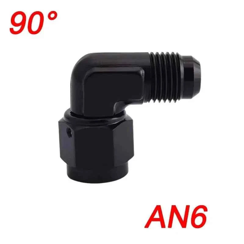 Fuel Oil Transfer Adapters AN4 AN6 AN8 AN10 AN12 Swivel Coupler Union 45 or 90 Degree Male To Female Brass Fitting