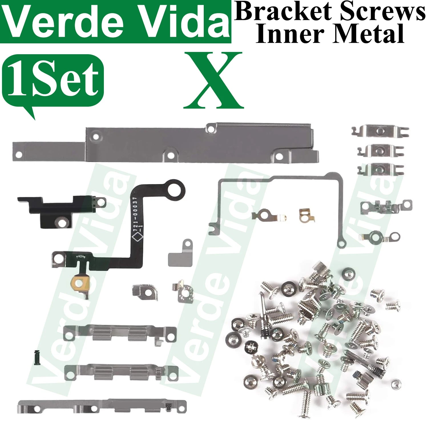 iFixit Metal Bracket Shield Plate Set for iPhone X/XS/XR/11/12/13 Pro Max - Full Inside Screws Replacement