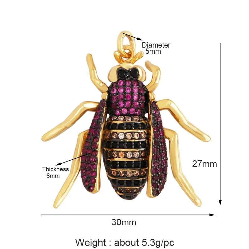 Colourful Fly Bee Ladybird Insect Charm Paved with Rainbow Cubic Zirconia,18K Gold Plated Jewelry Making Hand Craft Material M75 The jack market .AU The jack market .AU Jewellery & Chains $ 63 14:29#M750426-Gold;200007763:201336100