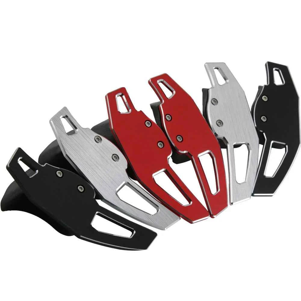 Car Steering Wheel DSG Shift Paddle Extension Shifters Sticker For Volkswagen Tiguan Golf6 MK6 Jetta GTI R20 R36 CC Scirocco EOS