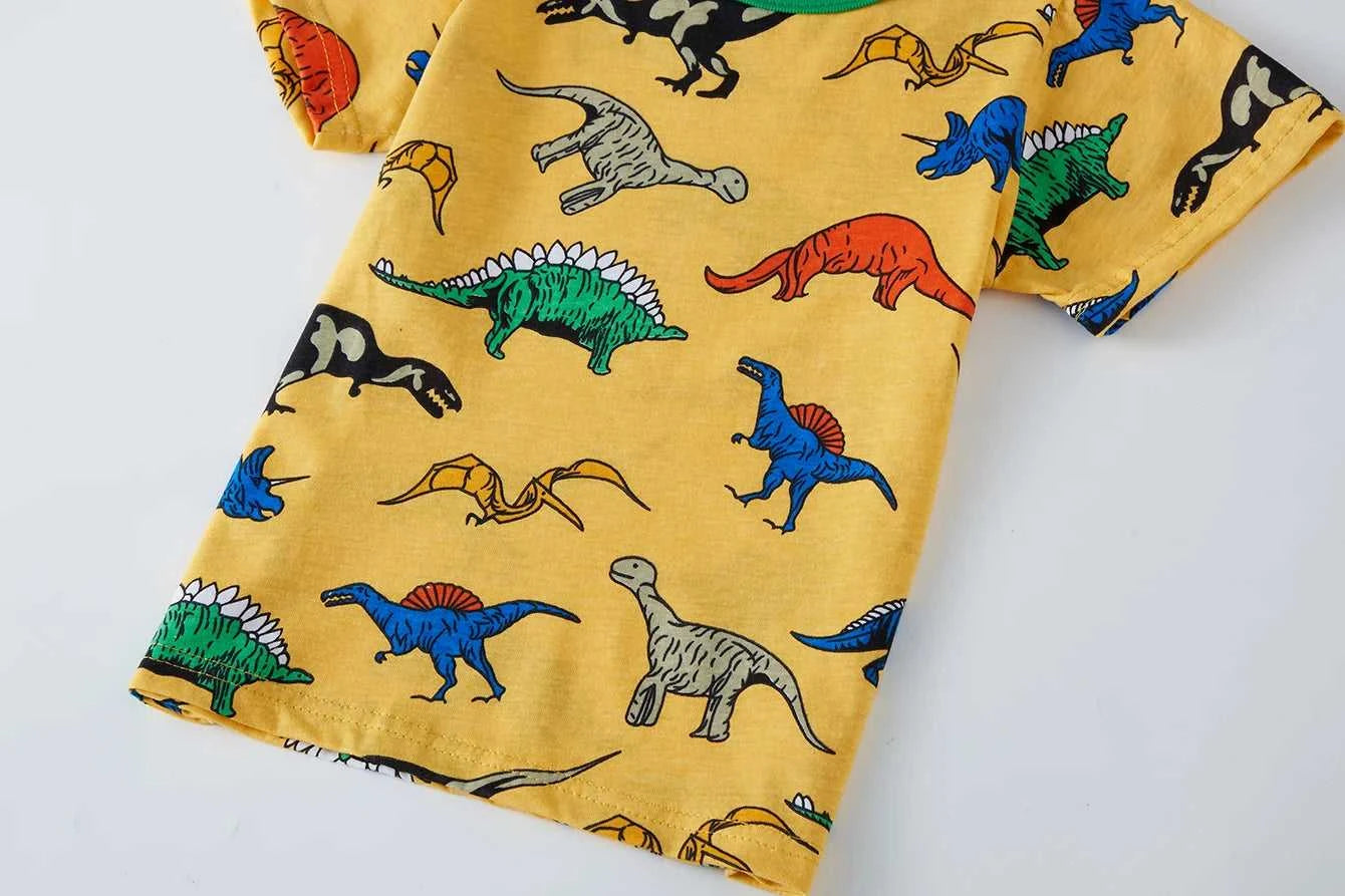 Summer Dinosaur Pajamas Set for Boys Short Sleeve Shorts 100% Cotton Soft Breathable Pjs Kids Sleepwear Age 1-8 Years 2PC The jack market .AU The jack market .AU Mum & Kids: Essential Products for Every Family $ 29 14:350850#P1032D-1;200000463:200661898#2-3years