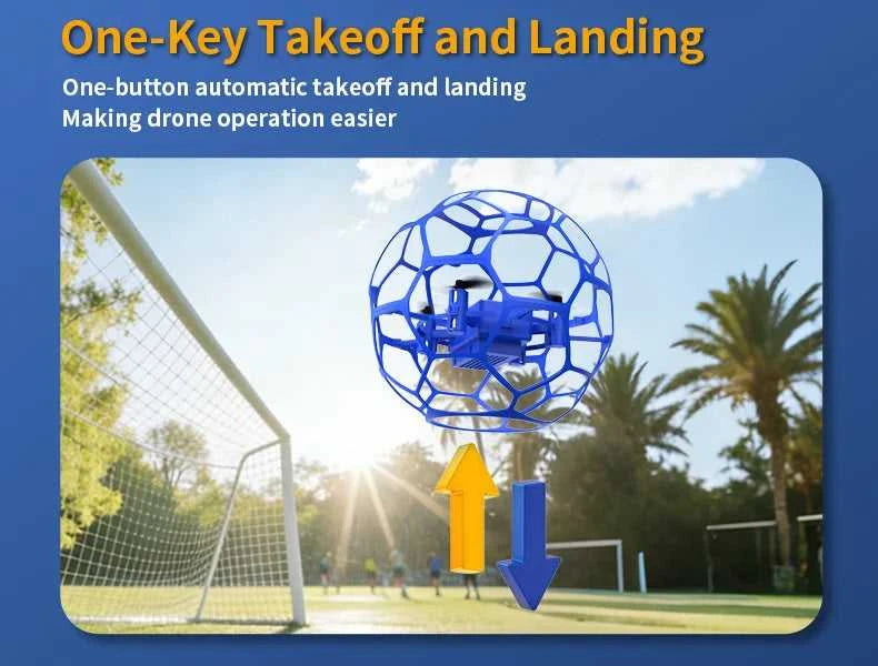K26 MINI Air Soccer Competitive Drone | 360° Full Protection Crash-Proof | Hand Throw Takeoff No Remote Skill Birthday Gift The jack market .AU The jack market .AU Drones $ 71 14:193#K26-Red