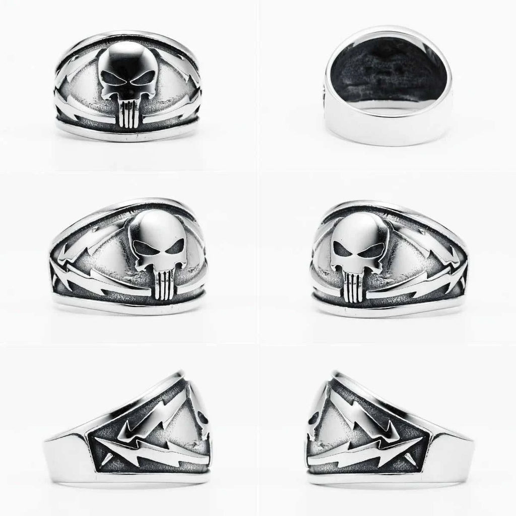 Lightning Skull Men Ring 316L Stainless Steel Skeleton Rock Punk Warrior Rings Rap for Rider Male Boyfriend Jewelry Best Gift The jack market .AU The jack market .AU Jewellery & Chains $ 50 200000369:200000296;200000783:29#R924-Lightning Skull