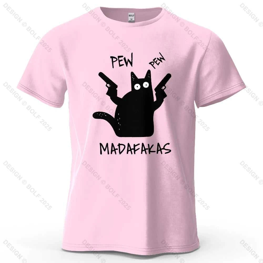 Cool Cat Funky Printed Men's T-Shirt 100% Cotton Oversized Humorous Graphic Tees for Women Tops Tees Casual Streetwear The jack market .AU The jack market .AU Men Fashion $ 31 14:200002984#Wine Red;5:361385