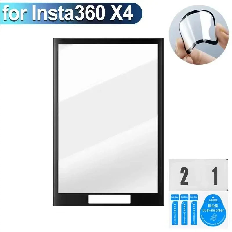 1-5Pcs Screen Protector for Insta360 X5 X4 X3 3D Curved Anti Scratch Shatterproof HD Clear Protective Film Covers