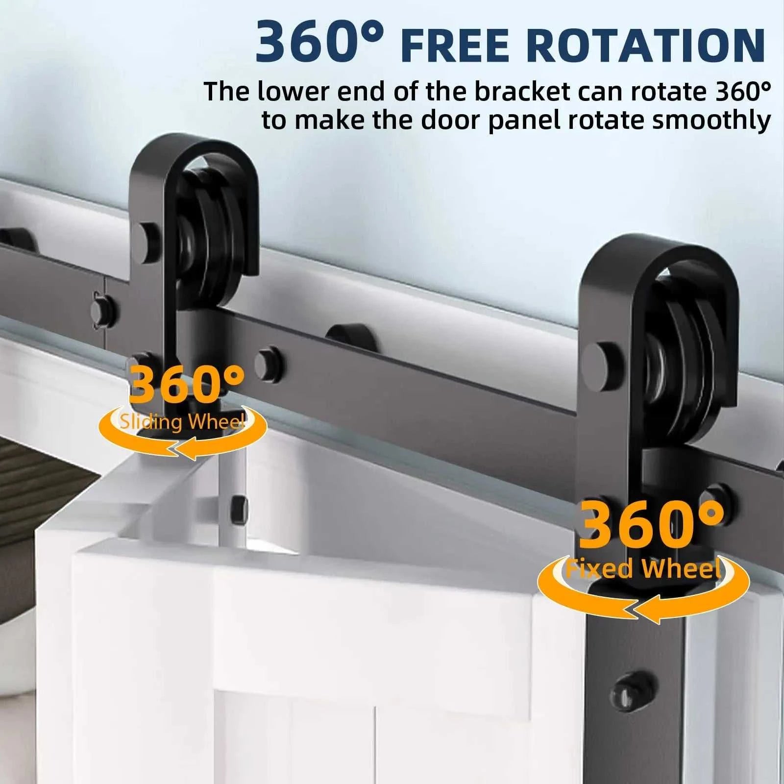 Heavy Duty Bi-Folding Sliding Barn Door Hardware Kit Quiet Side-Mounted Roller – 2/4 Bifold Doors For Closet Laundry Bedroom The jack market .AU The jack market .AU Home $ 131 14:365458#52in for 4 Doors;200007763:201336106