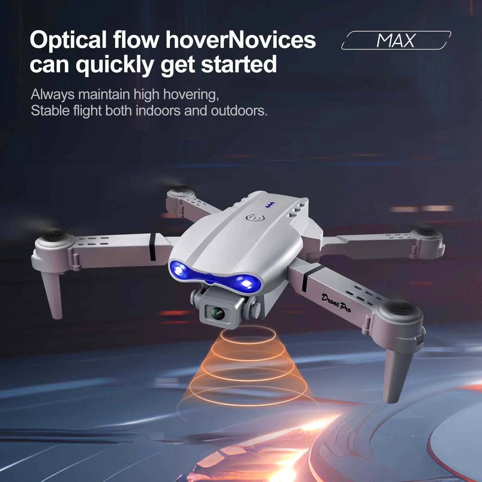 2026 New original E88 Air With Screen-Controlled Lighting Mini Drone 4K Untal 2 Camera Optical Flow Remote Control Aircraft gift The jack market .AU The jack market .AU Drones $ 81 14:10#Black