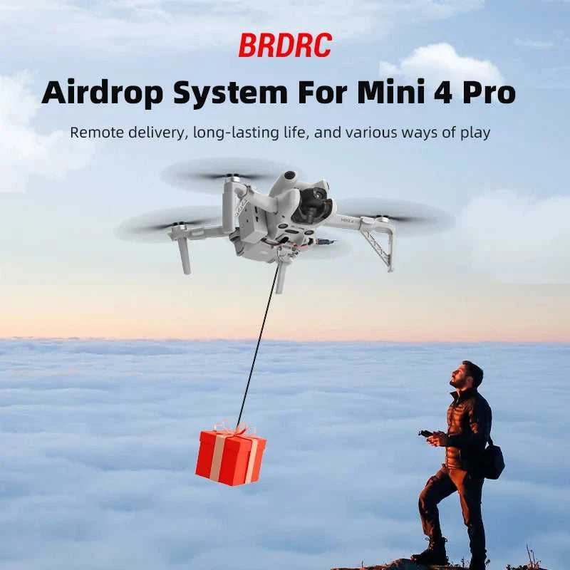 BRDRC Airdrop System for DJI Mini 4 Pro Drone Remote Thrower Casting Fish Bait/Giving Gifts/Emergency Rescue Drone Accessories The jack market .AU The jack market .AU Drones $ 79 14:200006151#Airdrop System