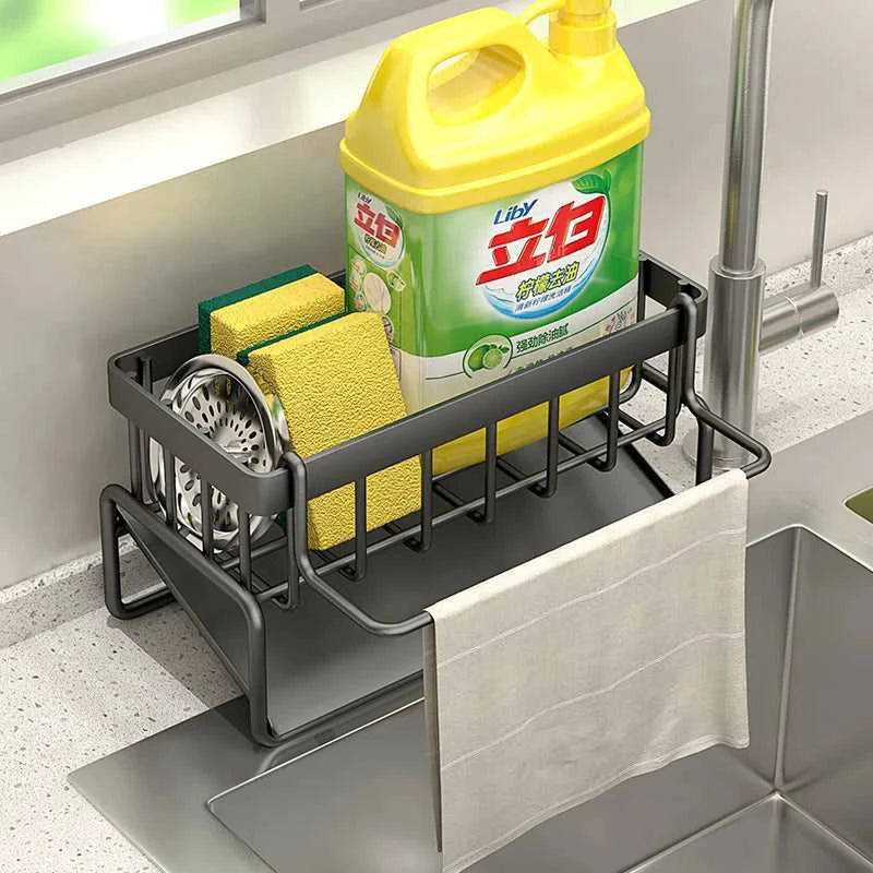 Kitchen Stainless Steel Sink Drain Rack Sponge Storage Faucet Holder Soap Drainer Towel Rack Shelf Organizer The jack market .AU The jack market .AU Home $ 62 14:200006151#A-gray;200007763:201336100