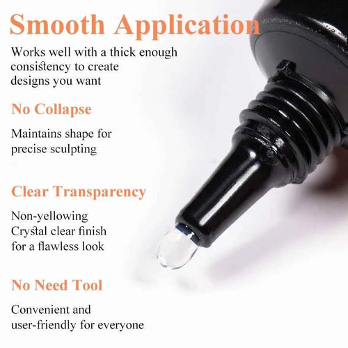 1/2/3pcs 12ml 5D Sculpting Gel Polish Nail Art Modeling Gel Waterproof Sculpting gel Nail Art 3D Design Gel for Carvings & Shape