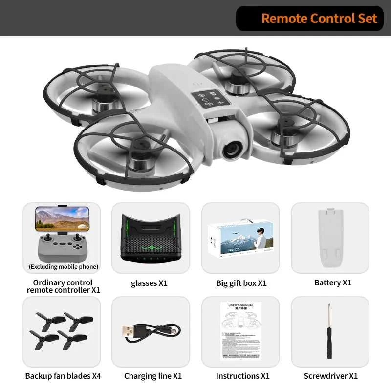 H36 Rc Drone 2.4G Real-time Transmission Glasses HD Camera FPV Brushless Drone Remote Control Aircraft Quadcopter Flying The jack market .AU The jack market .AU $ 131 14:691#Gray H36 VR