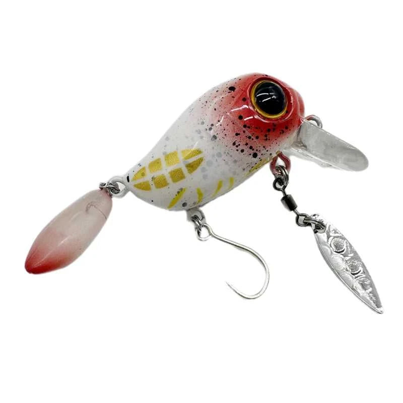 2g Micro Tappy Fishing Lures Crankbait Floating Wobblers Tongue Plate Fishing Spinners Spoon with Feather Rotates Bass Trout The jack market .AU The jack market .AU Fishing Gear $ 22 14:200006152#9;5:8022#2g