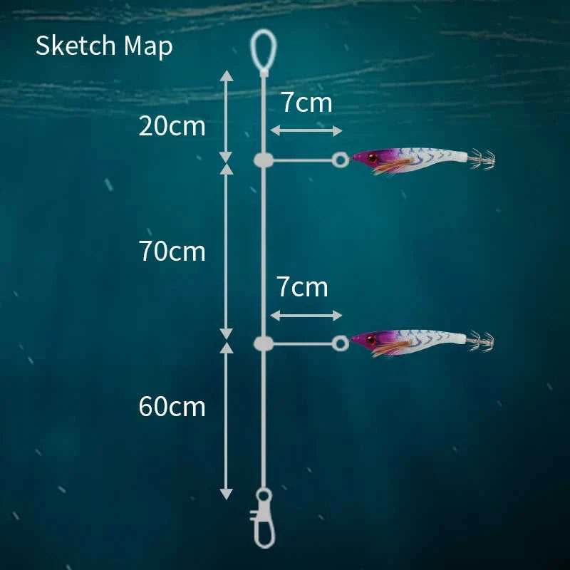 Luminous Colorful Floating Fishing Bait Squid Jig Artificial Fishing Lure Squid Hook Wood Shrimp Fishing Bait Octopus Cuttlefish The jack market .AU The jack market .AU Fishing Gear $ 23 14:200006151#F