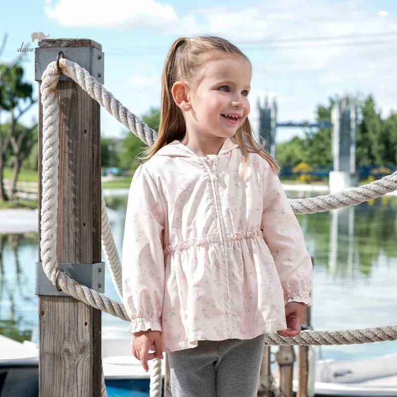 Dave Bella Children Girls Outerwear 2025 New Autumn Fashion Casual Classy Hooded Jacket Floral Coat Tops Outdoor Party DB3241431 The jack market .AU The jack market .AU Mum & Kids: Essential Products for Every Family $ 74 14:1052#floral;200000463:200004194#3Y (90cm)