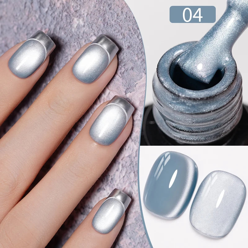PUENTE Cat Eye Magnetic Gel Nail Polish - Vibrant Starry Galaxy Effect, Soak Off UV, 7.5ML