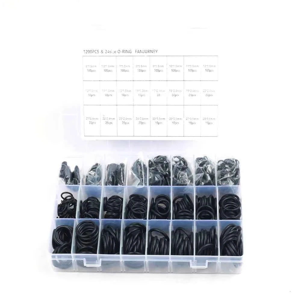 24Sizes Universal Car Air Conditioning HNBR O Rings Auto Repair Tools Compressor Rubber Rings Sealant Car Accessories