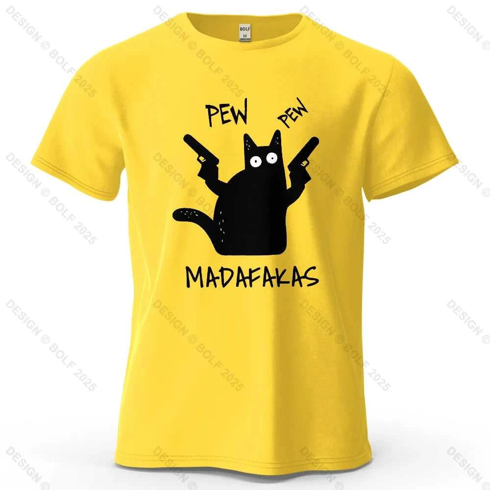 Cool Cat Funky Printed Men's T-Shirt 100% Cotton Oversized Humorous Graphic Tees for Women Tops Tees Casual Streetwear The jack market .AU The jack market .AU Men Fashion $ 31 14:200002984#Wine Red;5:361385
