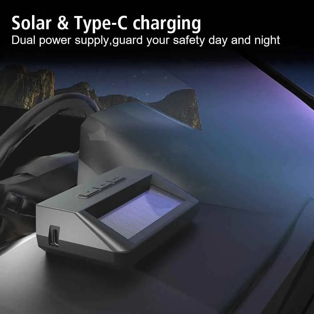 Universal Auto Security Alarm Systems In Car Temperature Display Car Tire Pressure Monitoring System USB / Solar TPMS