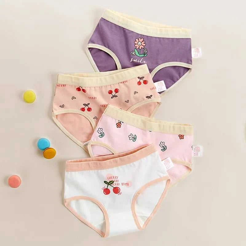 Girls Panties Kids Cotton Underwear Children's Briefs Cherry Cartoon Short 4Pcs/lot The jack market .AU The jack market .AU Mum & Kids: Essential Products for Every Family $ 29 14:771#4pcs one lot;200000463:200004189#XL(120-130cm17-21kg)