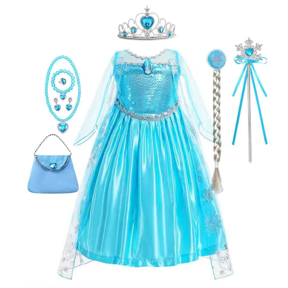 Elsa Dress for Girl Fancy Christmas Dress Girls Princess Halloween Anna Costume 4 5 6 7 8 9 10 Years The jack market .AU The jack market .AU Mum & Kids: Essential Products for Every Family $ 34 14:200003699#dress I1;200000463:200004187#2T Tag-100