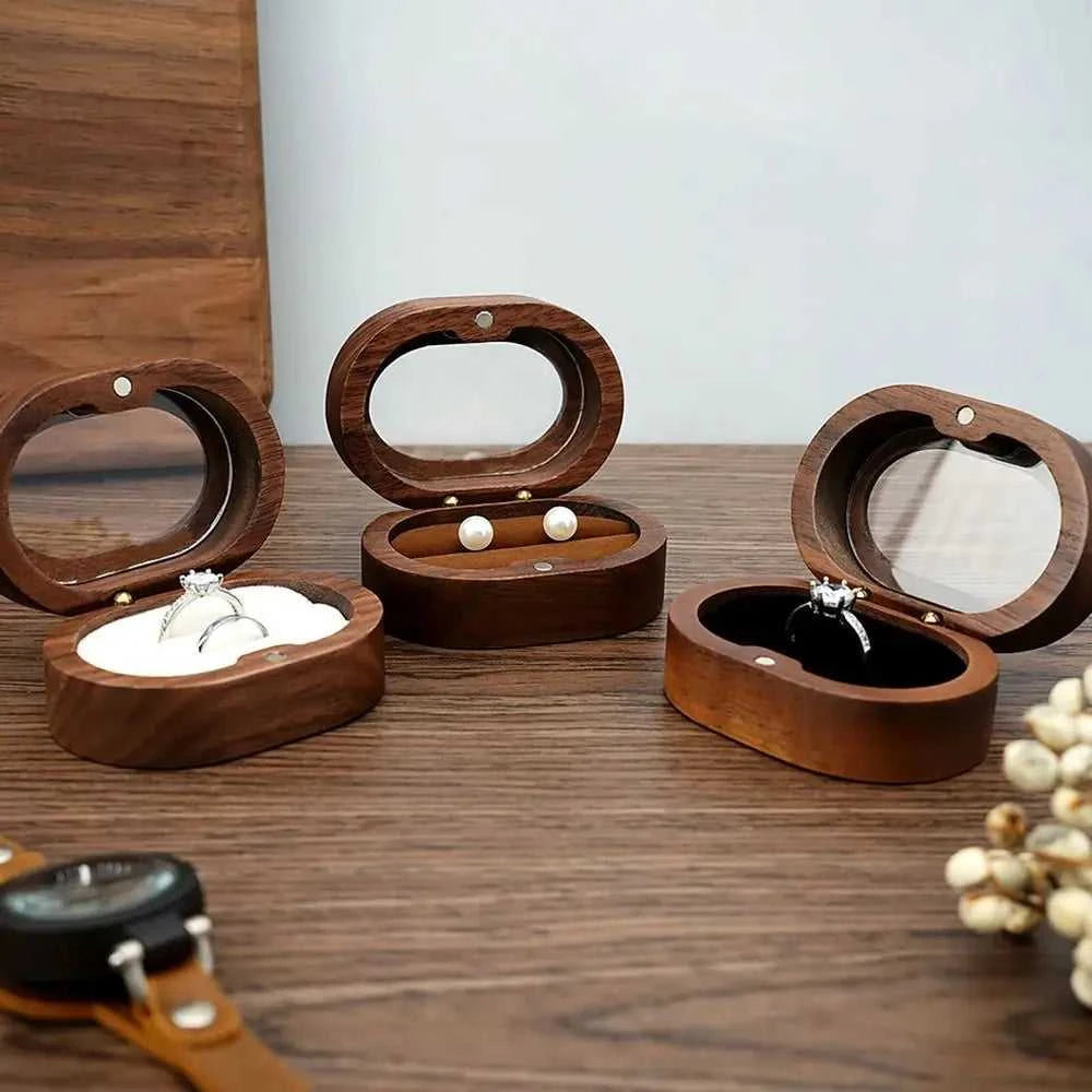 Retro Oval Wooden Jewelry Box Lover Ring Display Box Engagement Wedding Couples Ring Storage Holder Love Gift The jack market .AU The jack market .AU Jewellery & Chains $ 51 14:29#black;5:200004182#Double
