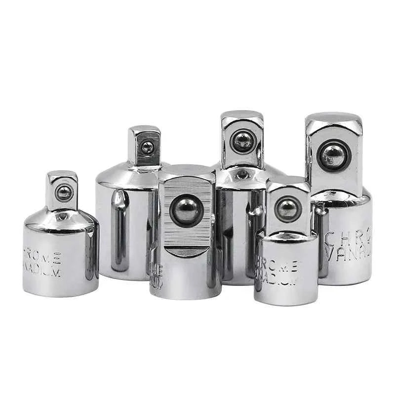 1/4" 3/8" 1/2" Ratchet Wrench Socket Converter Sleeve Head Chrome Vanadium Sleeve Drive Converter Transform Joint Hand Tools