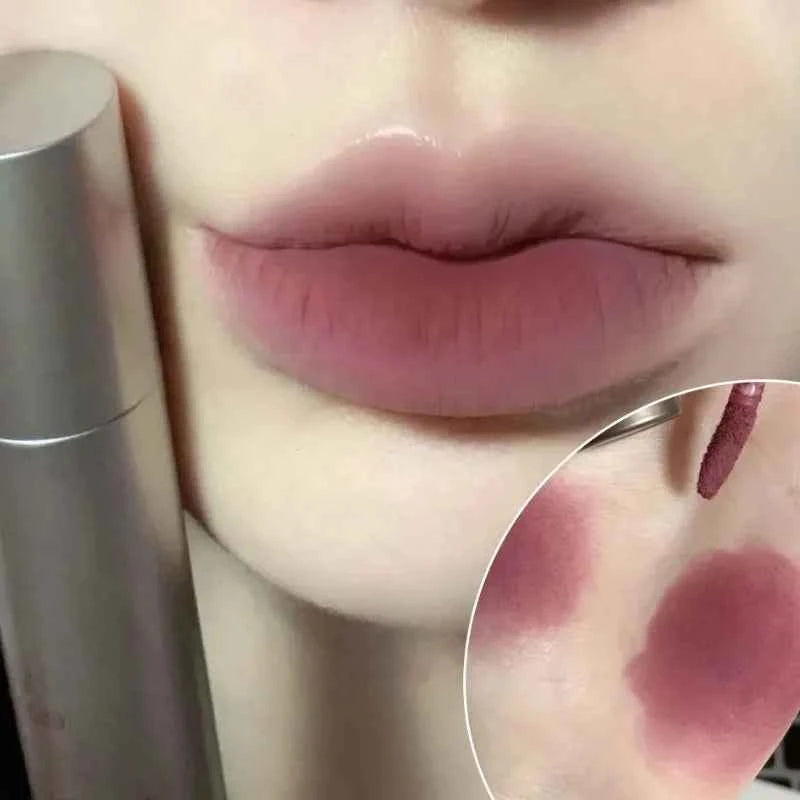 Dark Brown Velvet Matte Lip Gloss - Waterproof Liquid Lipstick for Confident Nude Coffee Brown Lips