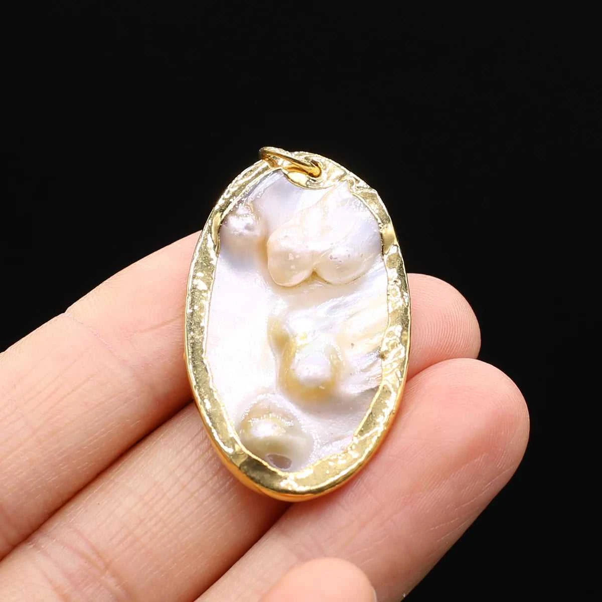 New Fashion Natural Shell Pendant Oval Mother of Pearl Charms Bead for Jewelry Making DIY Necklace Earring Accessories Gift 1pc The jack market .AU The jack market .AU Jewellery & Chains $ 52 200001033:361188#18x22-22x24mm