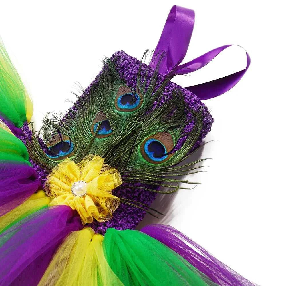 Girls Peacock Costume Kids High Low Flower Feathers Tulle Princess Tutu Dress Girls Halloween Mardi Gras Pageant Party Dresses The jack market .AU The jack market .AU Mum & Kids: Essential Products for Every Family $ 44 14:200003699#Dress and headband;200000463:200661896