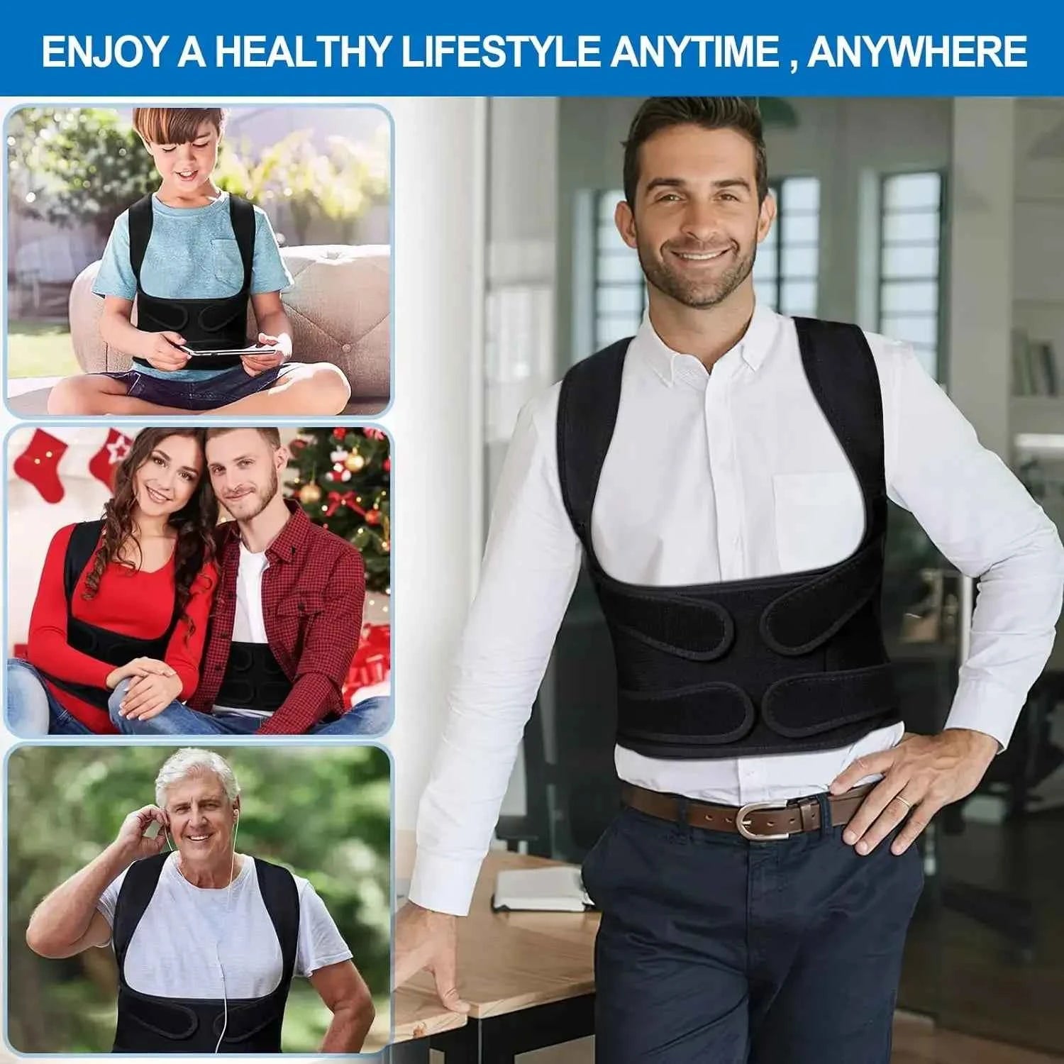 AlignPro Back Brace - Adjustable Posture Corrector for All-Day Support & Confidence
