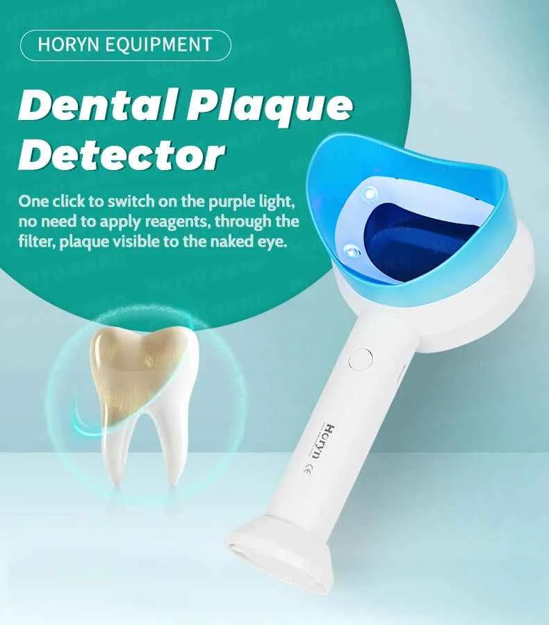 BrightSmile Plaque Detector - Portable Tool for Effortless Home Oral Hygiene for Adults & Kids