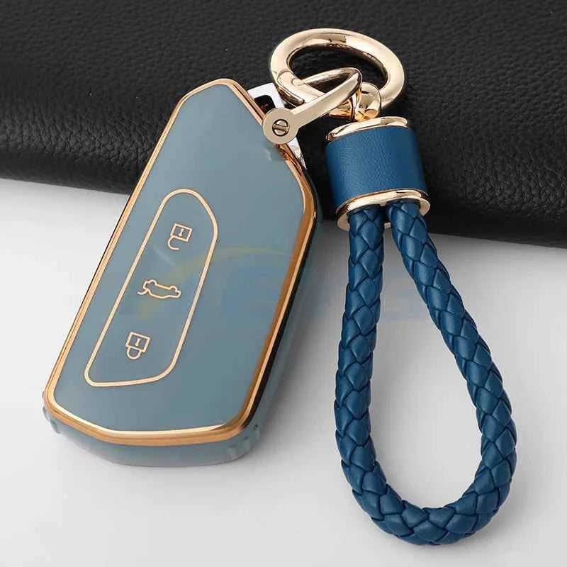 TPU Car Remote Key Case Cover For Volkseagen VW Golf 8 MK8 GTI GTD R ID.3 ID.4 2020 Cupra Auto Interior Decoration