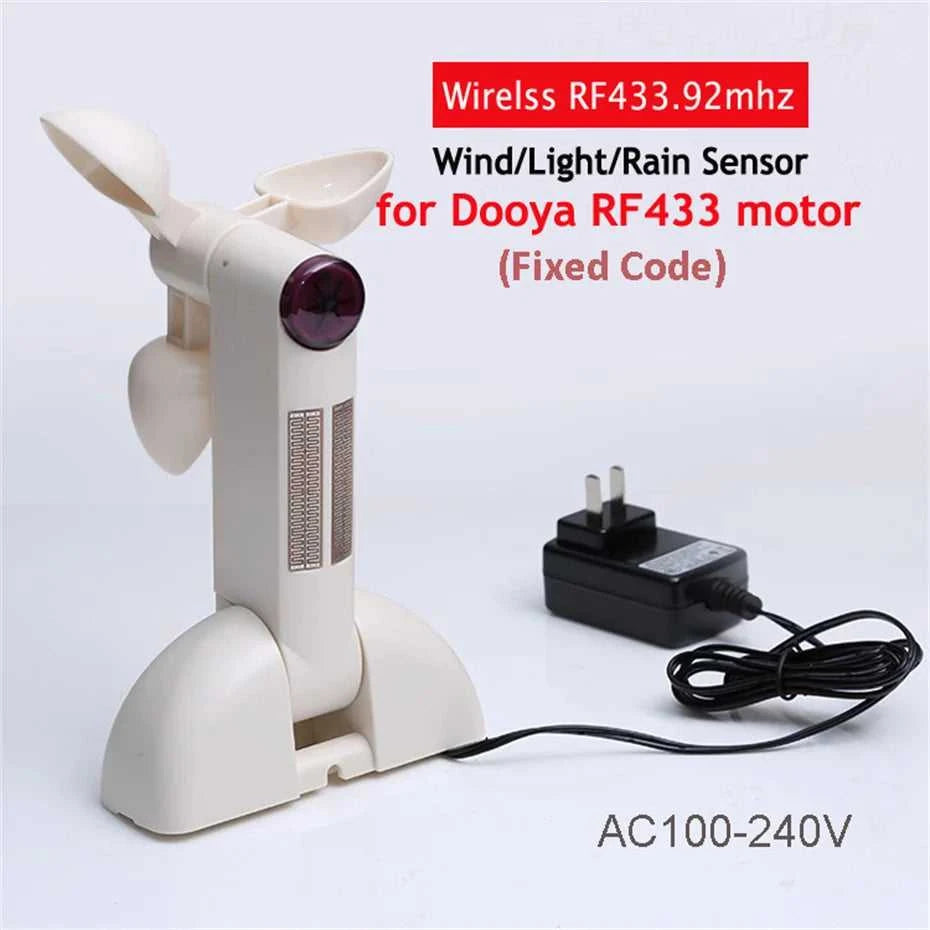 New Smart Wireless RF433 Wind Light Rain Sensor,only for Dooya RF433 Curtain Motor of Fixed Code,Open Close Window Automatically The jack market .AU The jack market .AU Home $ 95 200007763:201336100