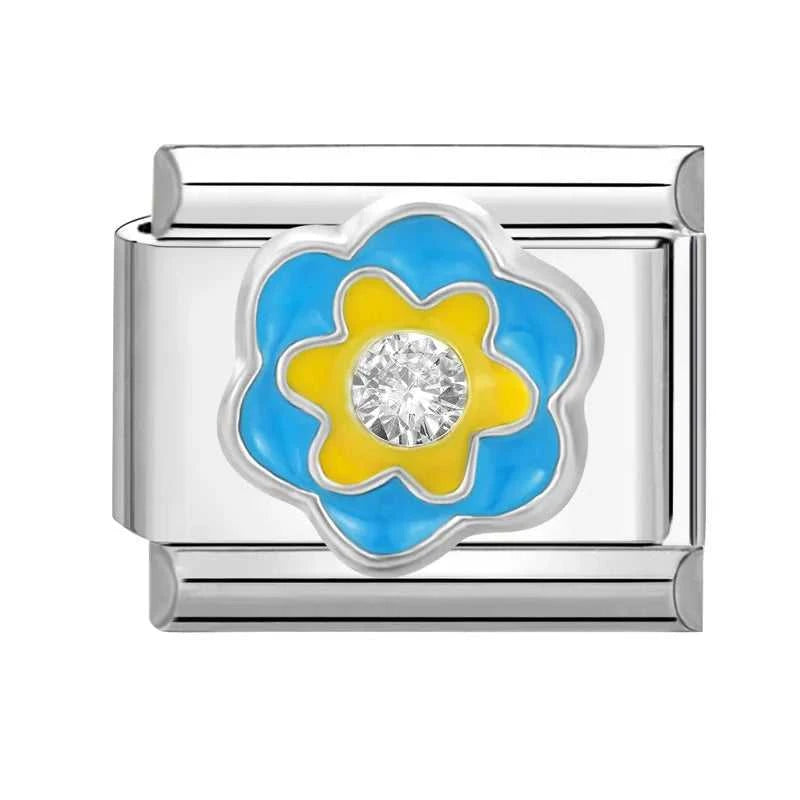 2024 Fashion Pretty Sweet Colour Rose Flower Charm Italian Links Fit 9mm Stainless Steel Bracelet Making DIY Jewelry The jack market .AU The jack market .AU Jewellery & Chains $ 51 200001033:361187#No.6