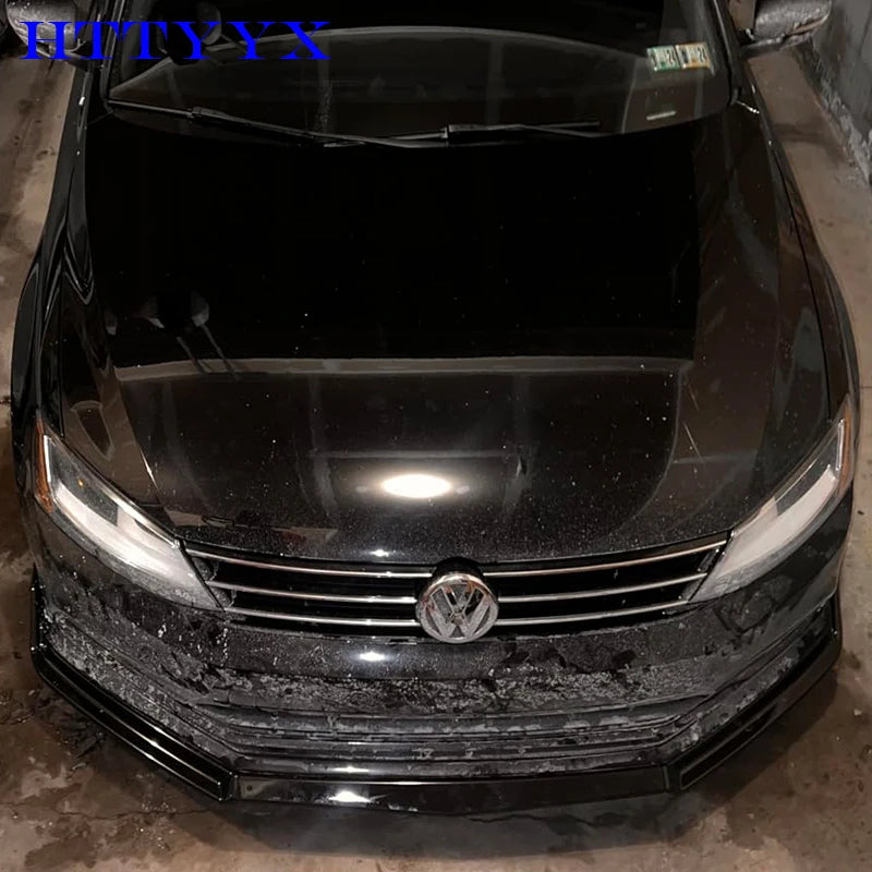 Car Front Bumper Splitter Lip Diffuser Body Kit Spoiler Guard Fit for Volkswagen JETTA 2015 2016 2017 2018