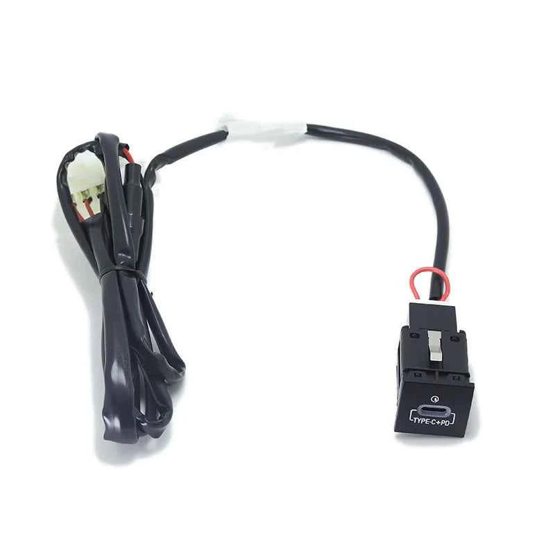 For VW Golf 6 Jetta 5 MK5 Scirocco QC3.0 Type C PD Right USB Quick Car Charger Socket Replacement 12V Nondestructive 06-12