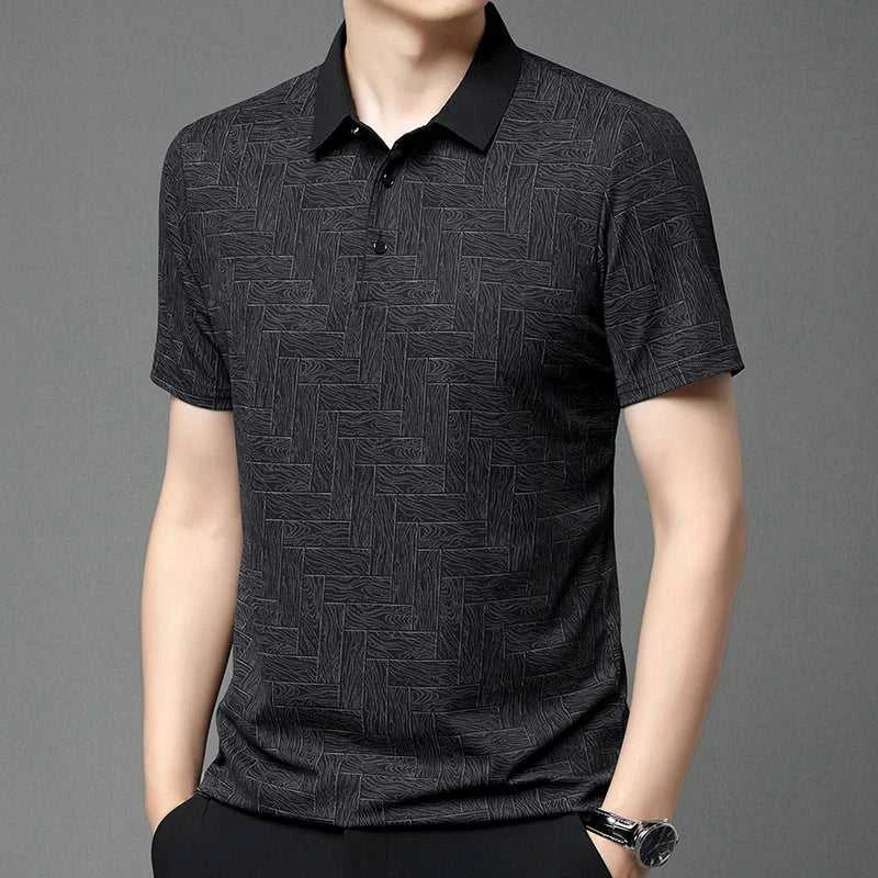 2024 Summer New Men's Business Print Short Sleeved POLO Shirt Comfortable and Cool Casual Fashion T-shirt The jack market .AU The jack market .AU Men Fashion $ 30 14:350852;5:4182