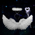 Angel Halo Headband Black White Feather Christmas Festival Performance Party Favor Angel Outfit Angel Cosplay Wings The jack market .AU The jack market .AU Mum & Kids: Essential Products for Every Family $ 29 14:29#1
