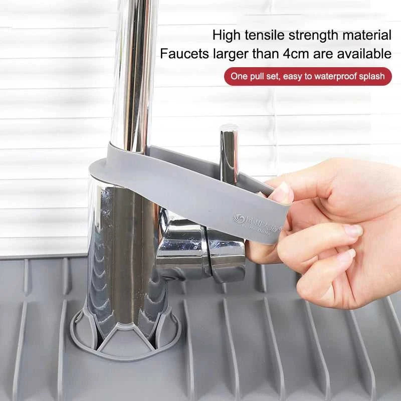 1PCS Silicone Faucet Absorbent Kitchen Mat Sink Splash Catcher Countertop Protector Mat Draining Pad For Bathroom The jack market .AU The jack market .AU Home $ 47 14:29#A1