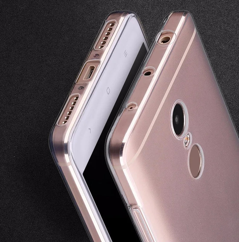 Ricestate Ultra-Thin Clear TPU Case for Xiaomi Redmi Note 4/4X - Sleek Protection with Soft Silicone Feel