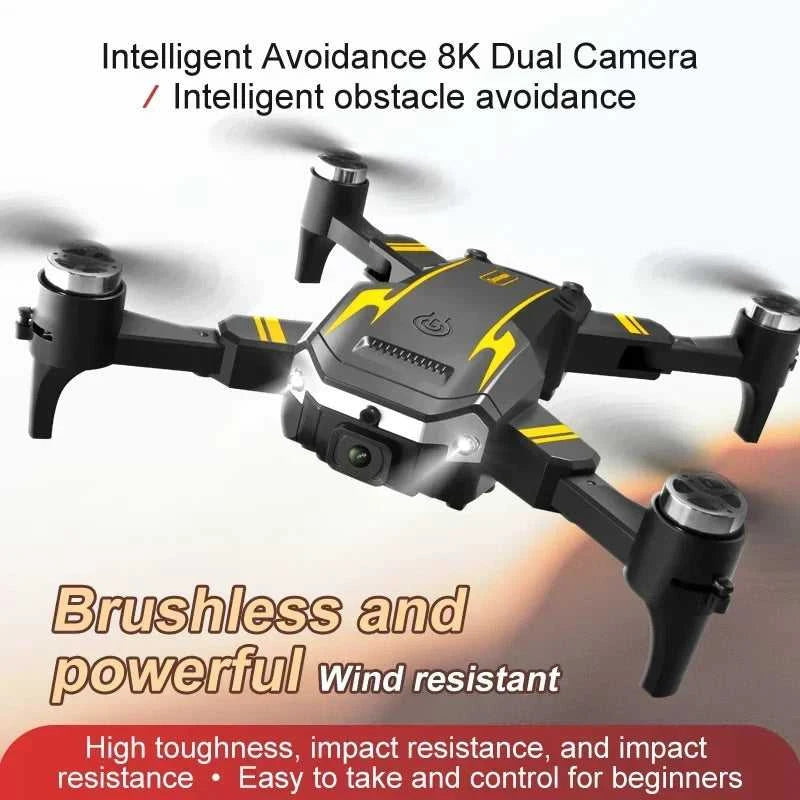 Drone G6 Pro 5G GPS Brushless Motor Professional 8K HD Aerial Photography Obstacle Avoidance UAV Four-Rotor Helicopter Toys The jack market .AU The jack market .AU Drones $ 77 14:1052#Yellow Single 8K-1B