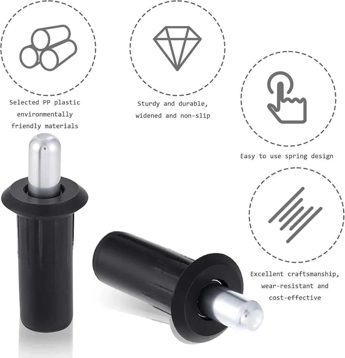 100Pc Large Black Iron Shutter Louvers Blind Repair Pins Spring Loaded Plantation Shutter Replacement Pins Bolt Window Door Home The jack market .AU The jack market .AU Home $ 66 14:201504126#100Pcs